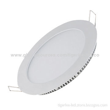 7W LED Downlight with 95mm Cut Hole, Epistar SMD 2835 Chip, Round Slim Panel-shaped, AC 85-265V